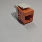 CAT6 Tool-Less Keystone Jack Unshielded Orange