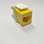 CAT6 Tool-Less Keystone Jack Unshielded Yellow