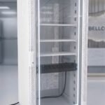 27U Secure Network Cabinet. Cable Management. Glass Door. White and Light