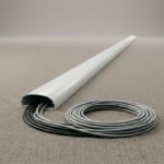 PVC Floor cable duct curved // D Shape Floor cable cover. Safe, Tidy, and Trip-free